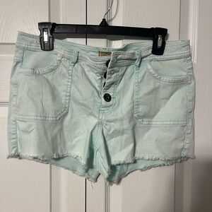 True Craft Light Blue Jean Shorts